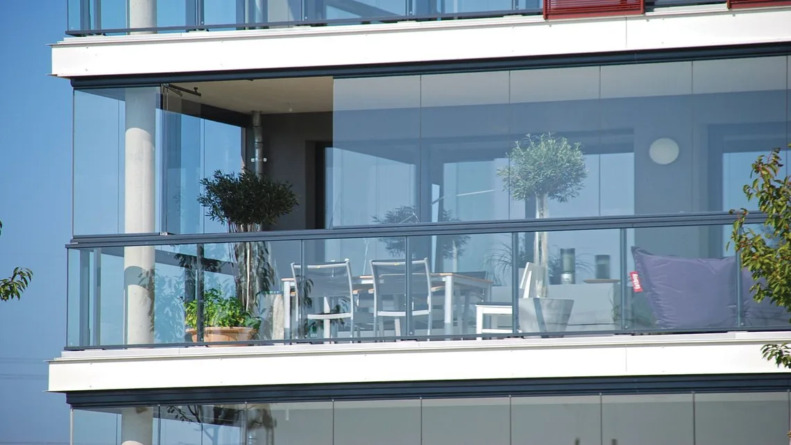 Modern balcony cover design and glass roofing solutions