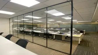 Glass cabin in Noida designed for a modern office