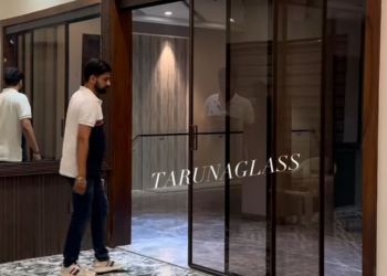 Fabric Glass Partition